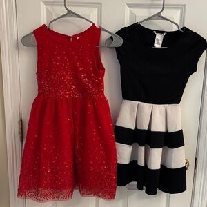 Red and Black Kids Formal Dresses-size 7/8 and size 8